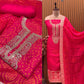 Add a regal charm to your festive wardrobe with this unstitched suit