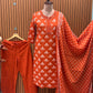 Brighten your wardrobe with this vibrant cotton suit set