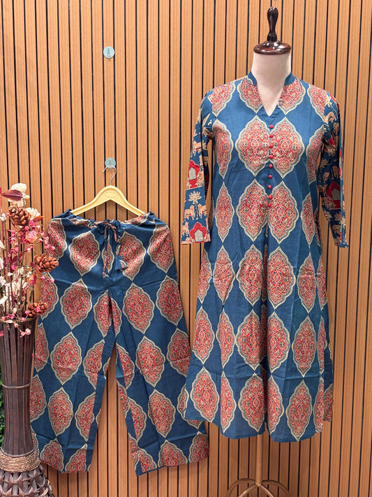 Make a bold statement with this printed cotton kurti