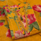 Brighten your festive wardrobe with this vibrant yellow A-line suit