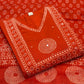 Elegant Anarkali suit with thread-embroidered yoke