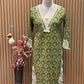Radiate festive vibes in this mustard cotton suit