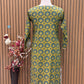 Radiate festive vibes in this mustard cotton suit