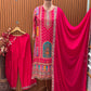 Brighten your wardrobe with this vibrant pink printed kurti