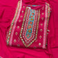 Brighten your wardrobe with this vibrant pink printed kurti