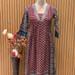 Elevate your everyday style with this maroon A-line cotton kurti set