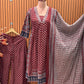 Elevate your everyday style with this maroon A-line cotton kurti set
