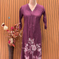 Grace meets simplicity in this wine-hued cotton suit set