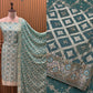Celebrate this festive season in royalty with our exquisite unstitched suit set.