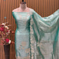 Elevate your ethnic charm with this stunning unstitched suit set