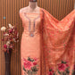 Grace your festive look with this elegant unstitched suit