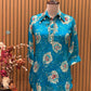 Floral co-ord sets in firozi blue and vibrant maroon red bring a fresh