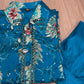 Floral co-ord sets in firozi blue and vibrant maroon red bring a fresh