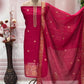 Elevate your ethnic elegance with our luxurious unstitched suit set