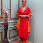 Elevate your style with our cotton silk kurti set