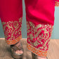 Radiate festive charm in our raw silk kurti set