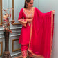 Radiate festive charm in our raw silk kurti set