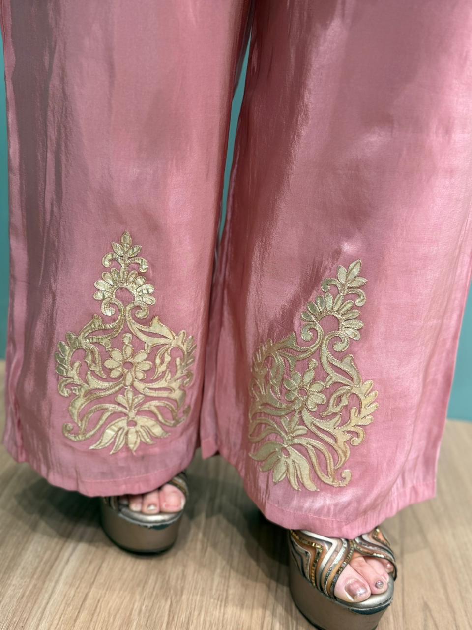 Drape yourself in elegance with our luxe tissue shimmer cord-sets