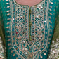 Redefine festive elegance with our stunning kaftan set crafted in luxurious crape fabric