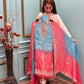Fabric carries a natural sheen that makes you glow effortlessly