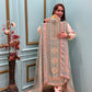 Elegance with our unstitched suit collection crafted in rich crush tissue shimmer