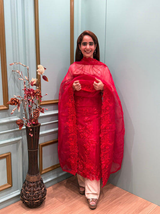 Step into pure elegance with our latest unstitched suit collection