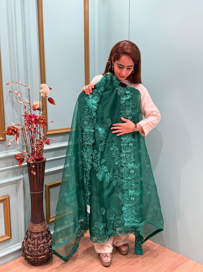 Step into pure elegance with our latest unstitched suit collection