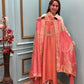 Unveil the beauty of tradition with a modern glow in our Organza Shimmer