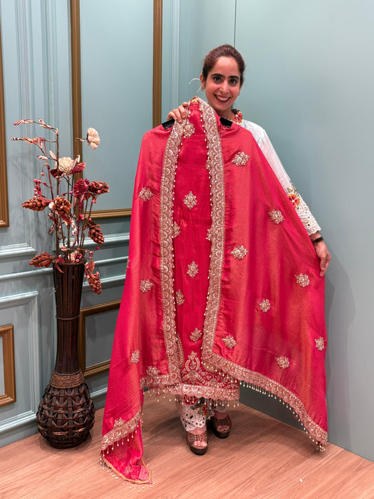 Organza Shimmer featuring exquisite gota work