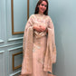 Premium unstitched suit set crafted in Organza Banarasi shimmer fabric