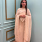Grace meets grandeur with our unstitched suit in Organza shimmer