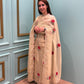 Unstitched Organza Zakot Suit, a masterpiece designed for the modern woman
