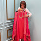 Unveil the beauty of tradition with a modern glow in our Organza Shimmer