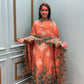 Step into elegance with our premium unstitched organza shimmer suits