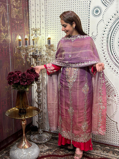 Elevate your festive wardrobe with our unstitched suit