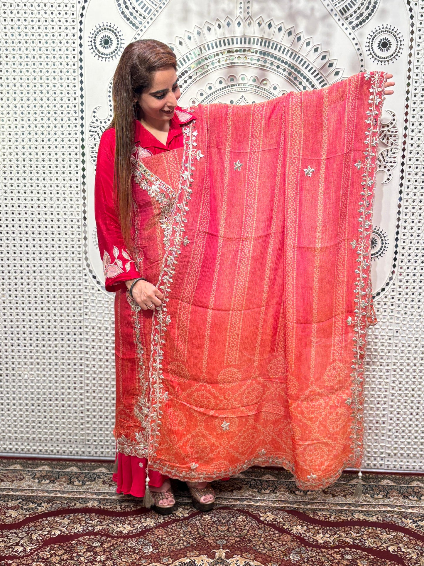 Elevate your festive wardrobe with our unstitched suit