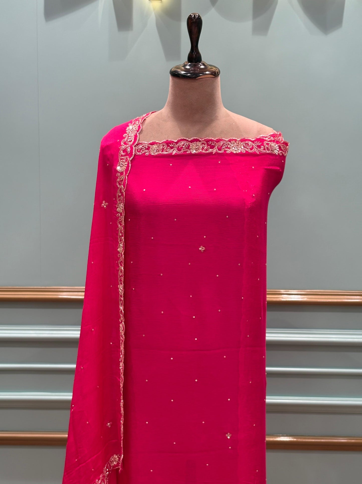 Festive and wedding occasions with this stunning Crape silk