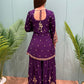 Step into timeless elegance with our luxurious heavy embroidered sharara set