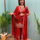 Step into timeless elegance with our luxurious heavy embroidered sharara set