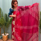 Crafted in organza shimmer fabric with rich gota patch work