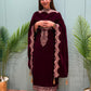 Presenting our luxurious unstitched velvet suit