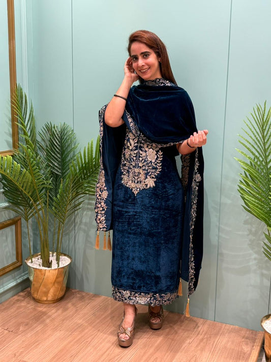 Winter elegance, velvet edition by MeharbyShrimati