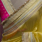 Beautiful running saree comes in premium shimmer organza,