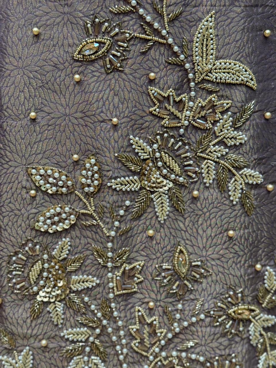 Premium Organza Shimmer Suit