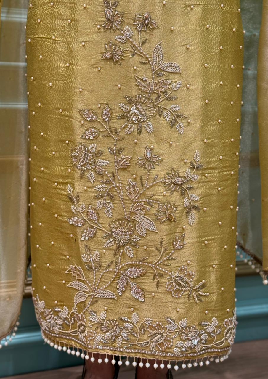 Premium Organza Shimmer Suit