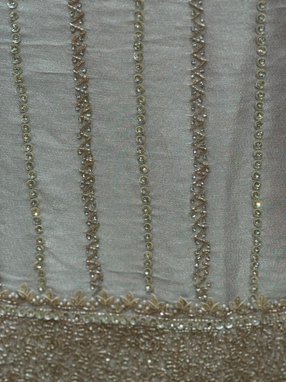 Unstitched Organza Shimmer Suit – Luxury Edit