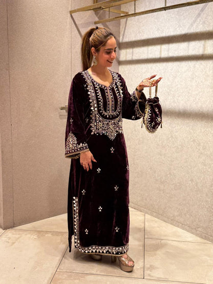 Premium Velvet Pheran Collection is here to make winters look royal!