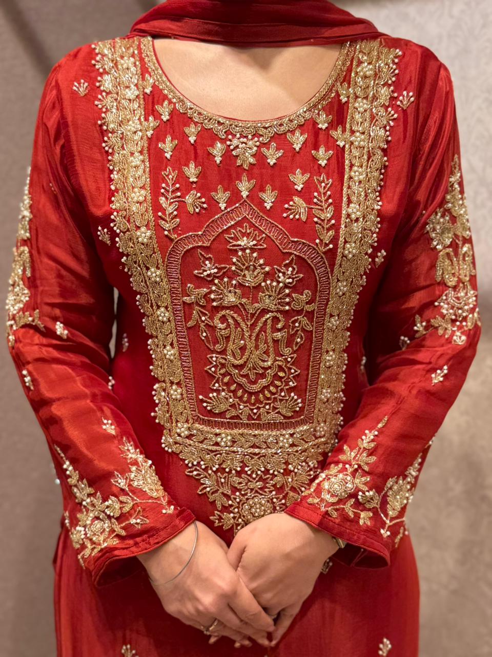 Presenting our Embroidered Gharara Set