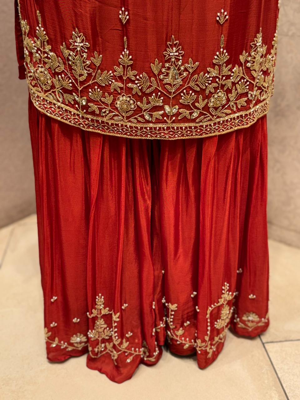 Presenting our Embroidered Gharara Set