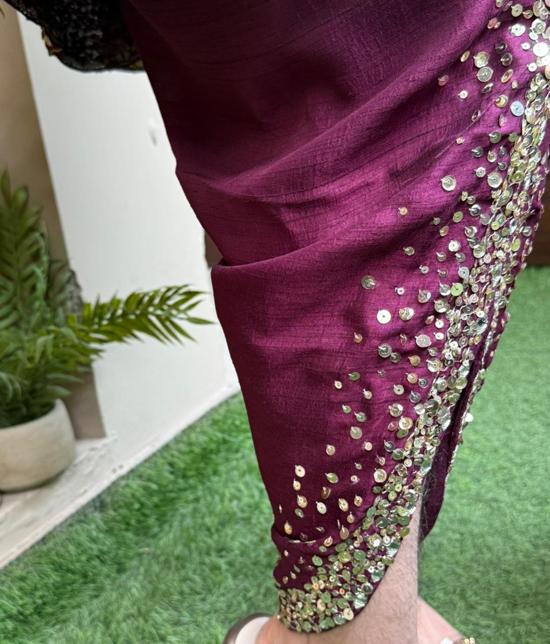 Step into festive elegance with this stunning short Anarkali